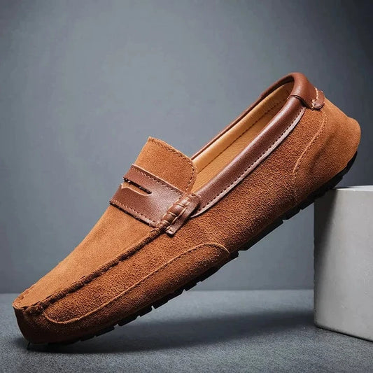 Verdi Suede Leather Loafers