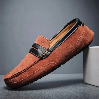 Verdi Suede Leather Loafers