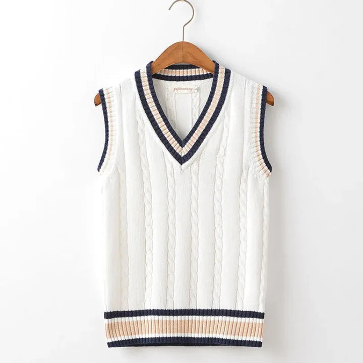 V Neck Knit Vest