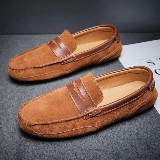 Verdi Suede Leather Loafers