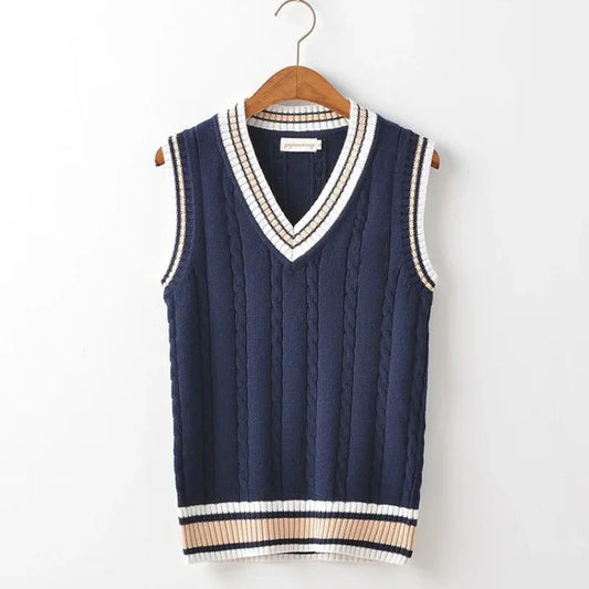 V Neck Knit Vest