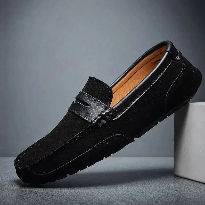 Verdi Suede Leather Loafers