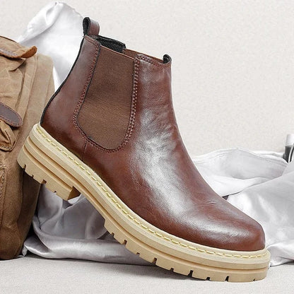 Genuine Leather Chelsea Boots