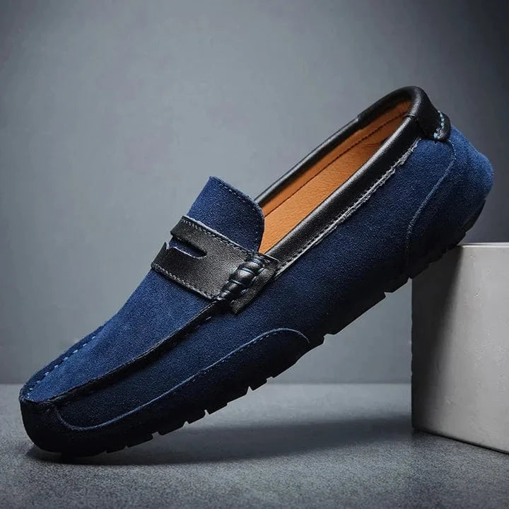 Verdi Suede Leather Loafers