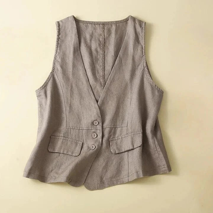 Bianca Linen Vest