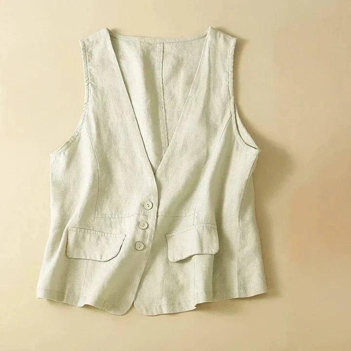 Bianca Linen Vest