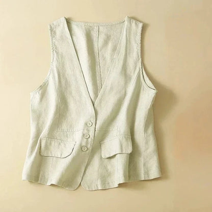 Bianca Linen Vest