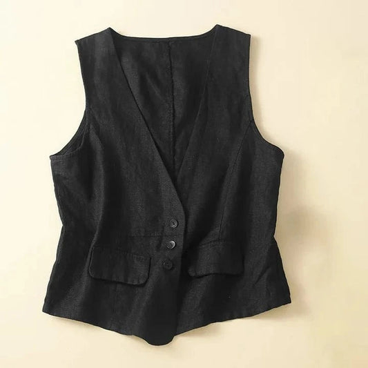 Bianca Linen Vest