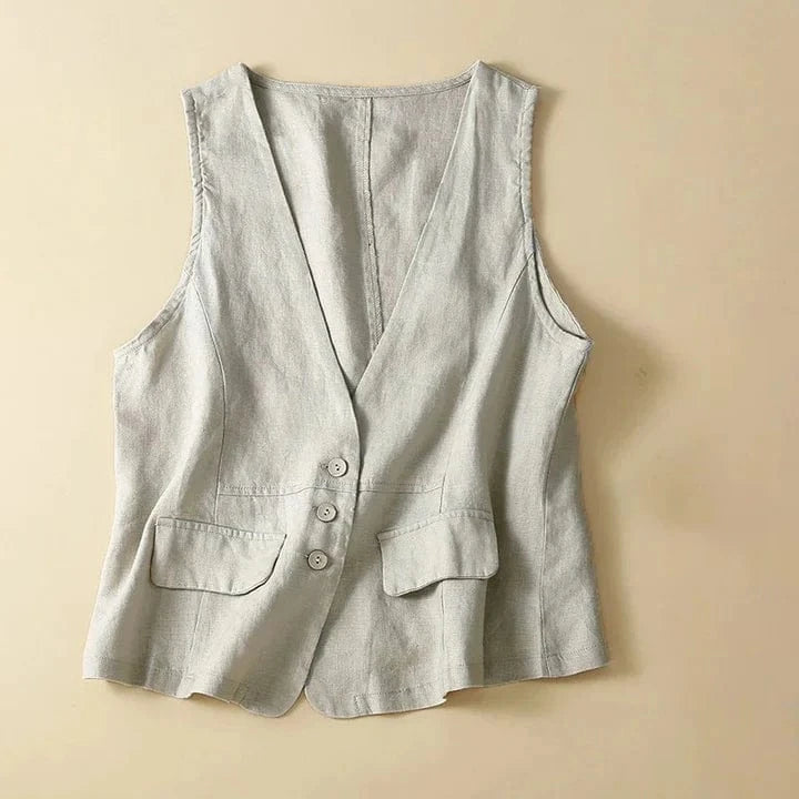 Bianca Linen Vest