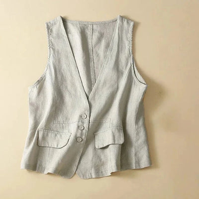 Bianca Linen Vest