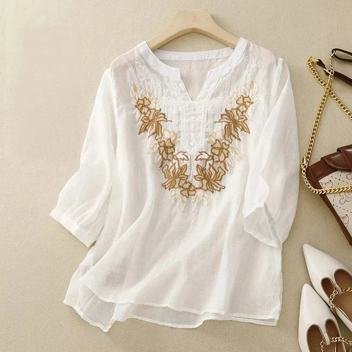 Dina Linen Blouse