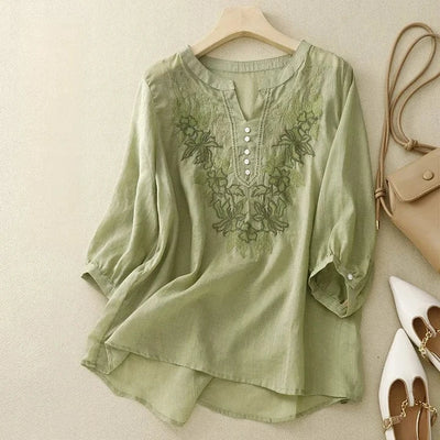Dina Linen Blouse
