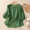 ALENA LINEN BLOUSE
