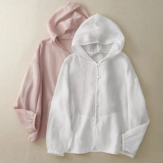 PAIGE LINEN HOODIE
