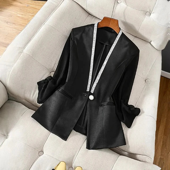 VIOLET™ SATIN BLAZER