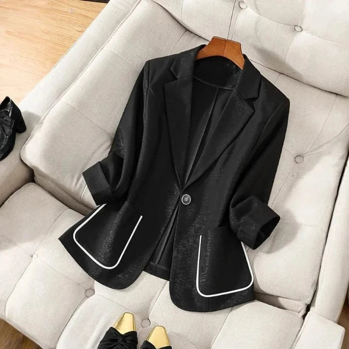 Amelia Linen Blazer