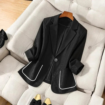Amelia Linen Blazer