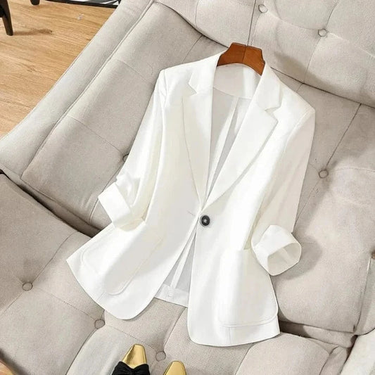 Amelia Linen Blazer