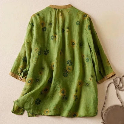 Dana Linen Blouse