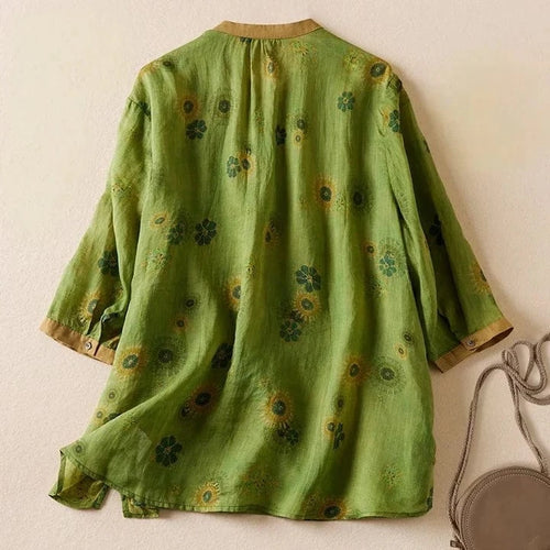 Dana Linen Blouse