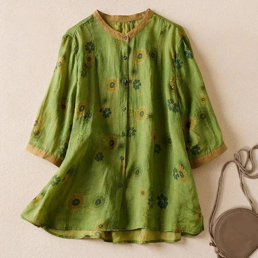 Dana Linen Blouse