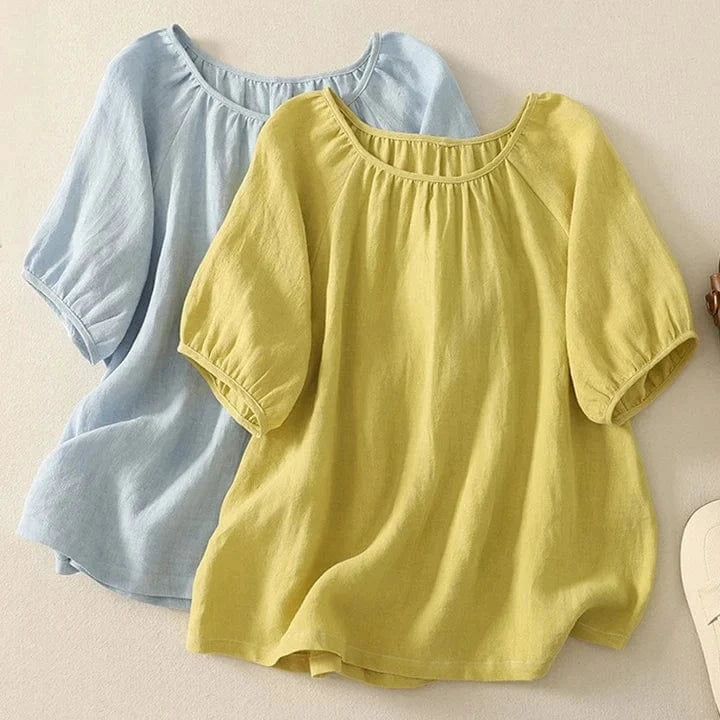 Clara Linen Blouse