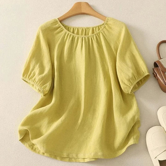 Clara Linen Blouse
