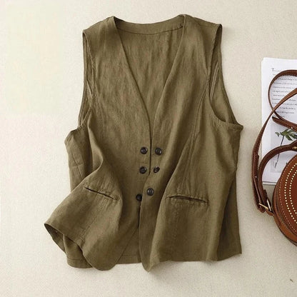 Éloise Linen Vest