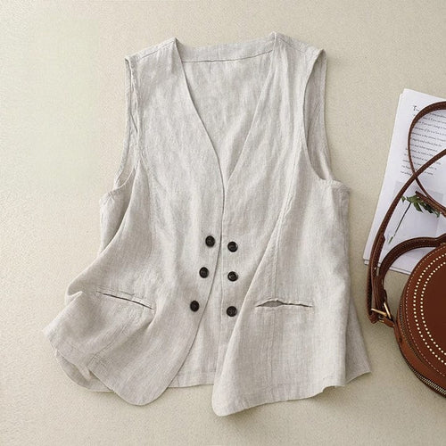 Éloise Linen Vest