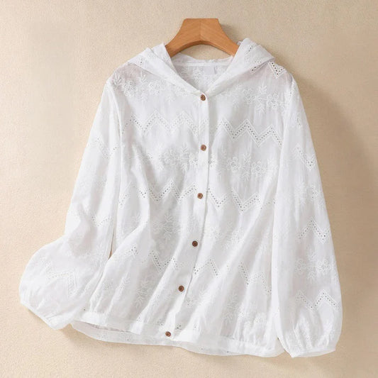 DANA LINEN HOODIE