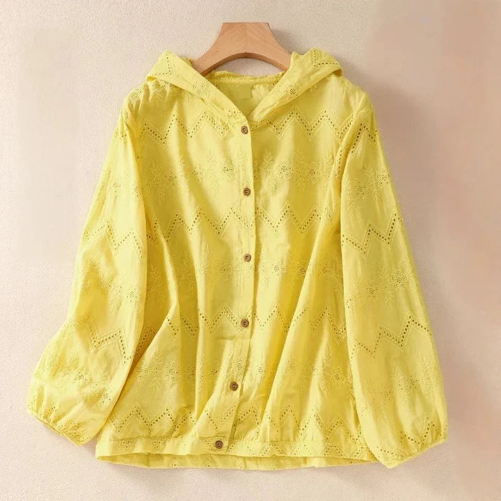 DANA LINEN HOODIE
