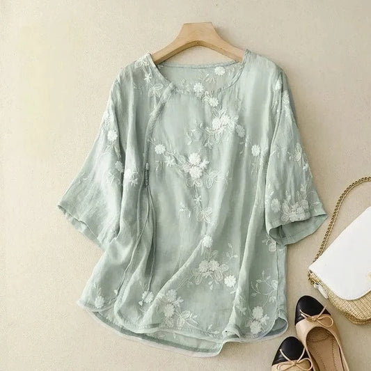 Erin Linen Blouse