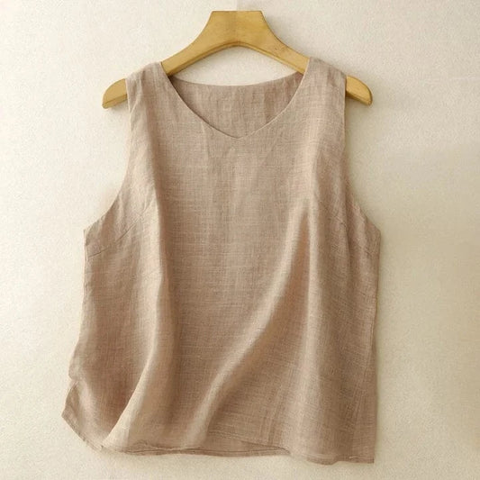 Sabrina Linen Vest