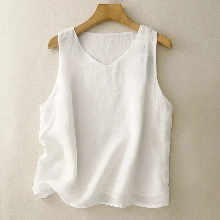 Sabrina Linen Vest