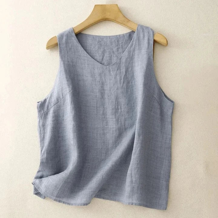 Sabrina Linen Vest