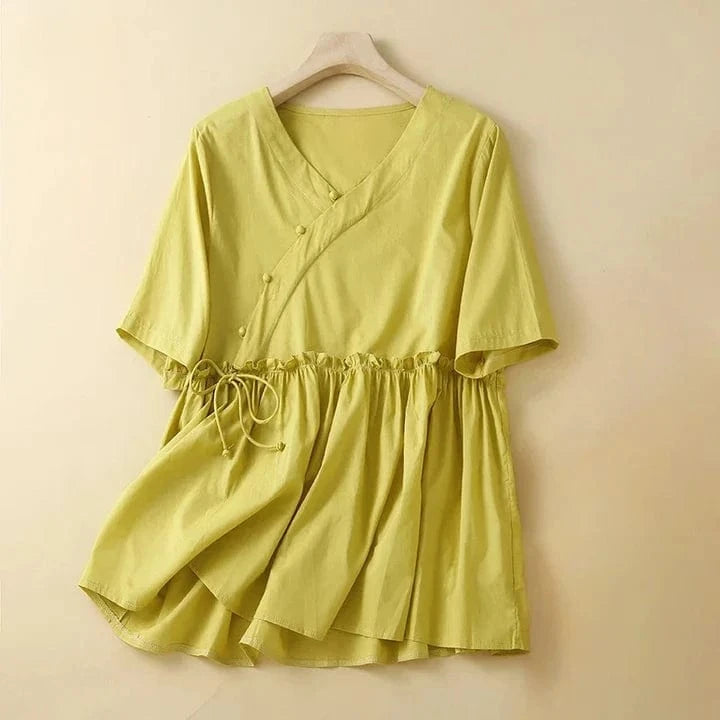Alena Linen Blouse