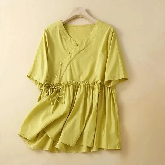 Alena Linen Blouse