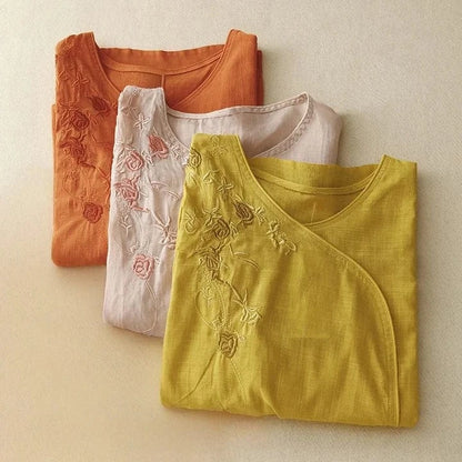 Victoria Linen Blouse