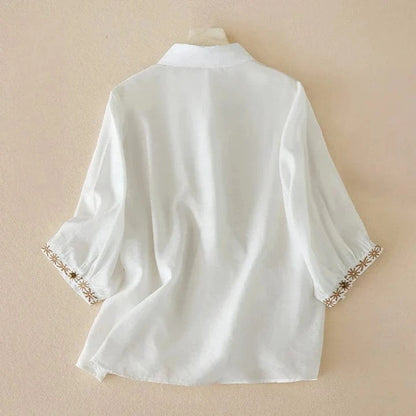 Anya Linen Blouse