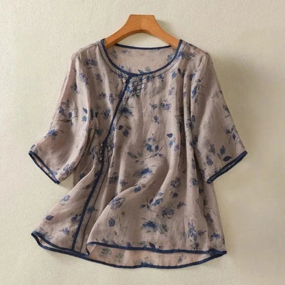 Jasmine Linen Blouse