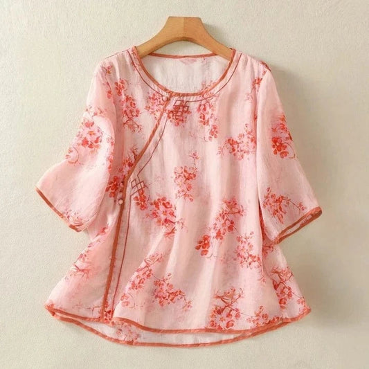 Jasmine Linen Blouse