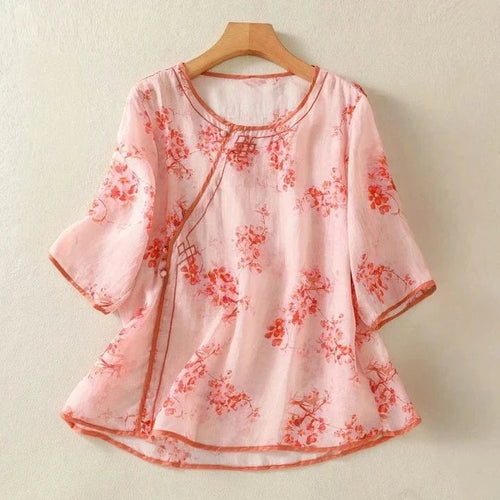 Jasmine Linen Blouse