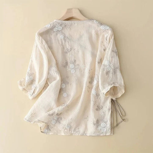 Alina Linen Blouse