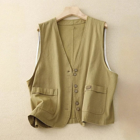 Helena Linen Vest
