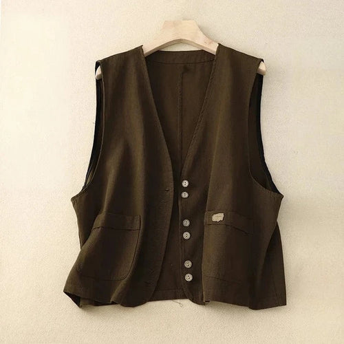 Helena Linen Vest