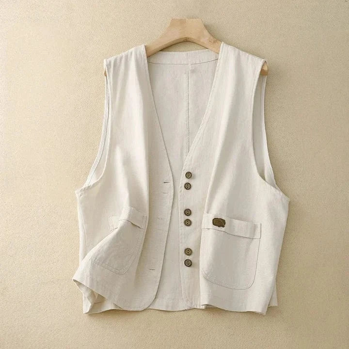 Helena Linen Vest
