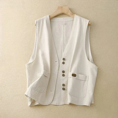 Helena Linen Vest