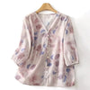 Dorin Linen Blouse
