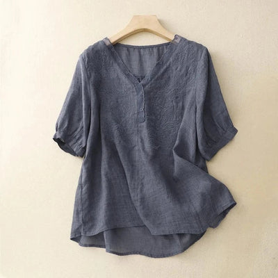 Celina Linen Blouse