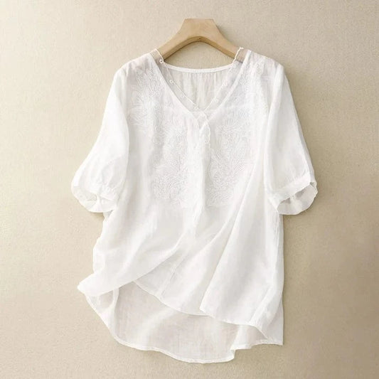 Celina Linen Blouse